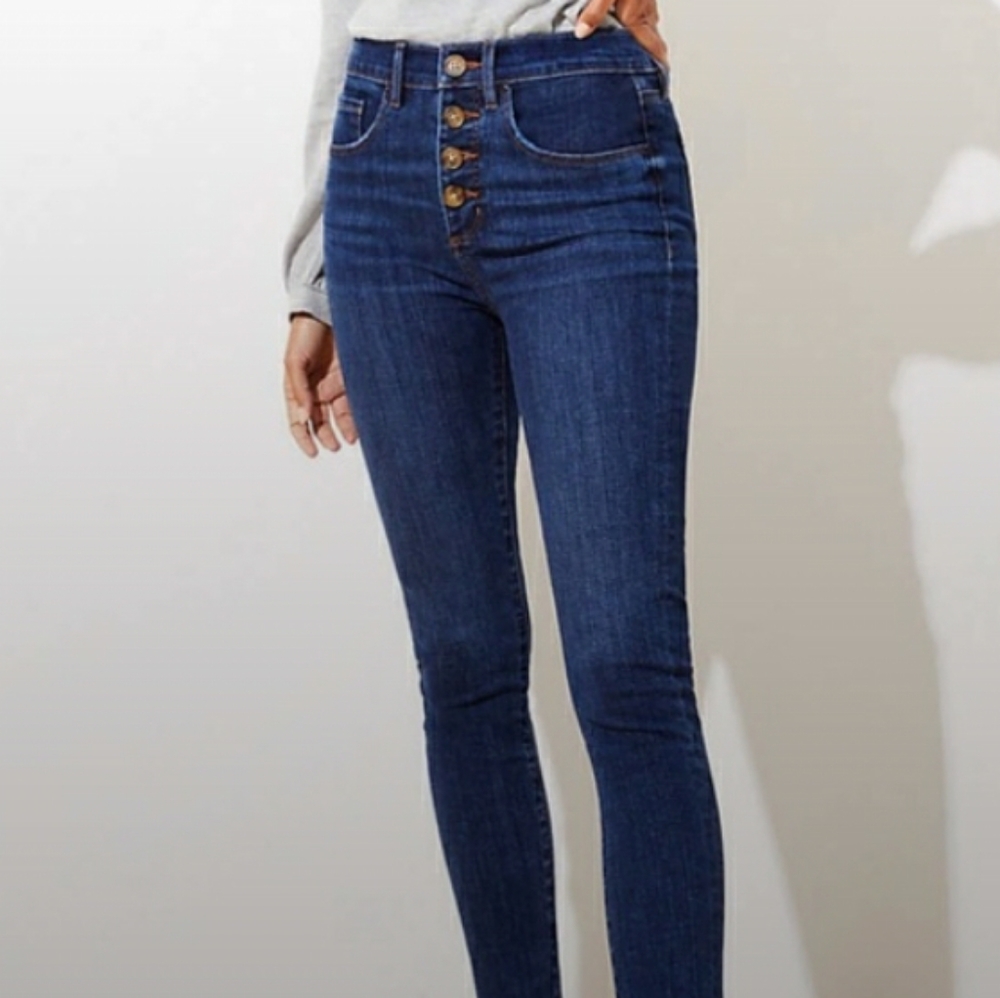 LOFT Curvy High Waist Skinny Jeans size 32 - Picture 1 of 9